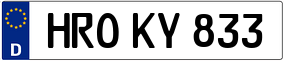 Trailer License Plate